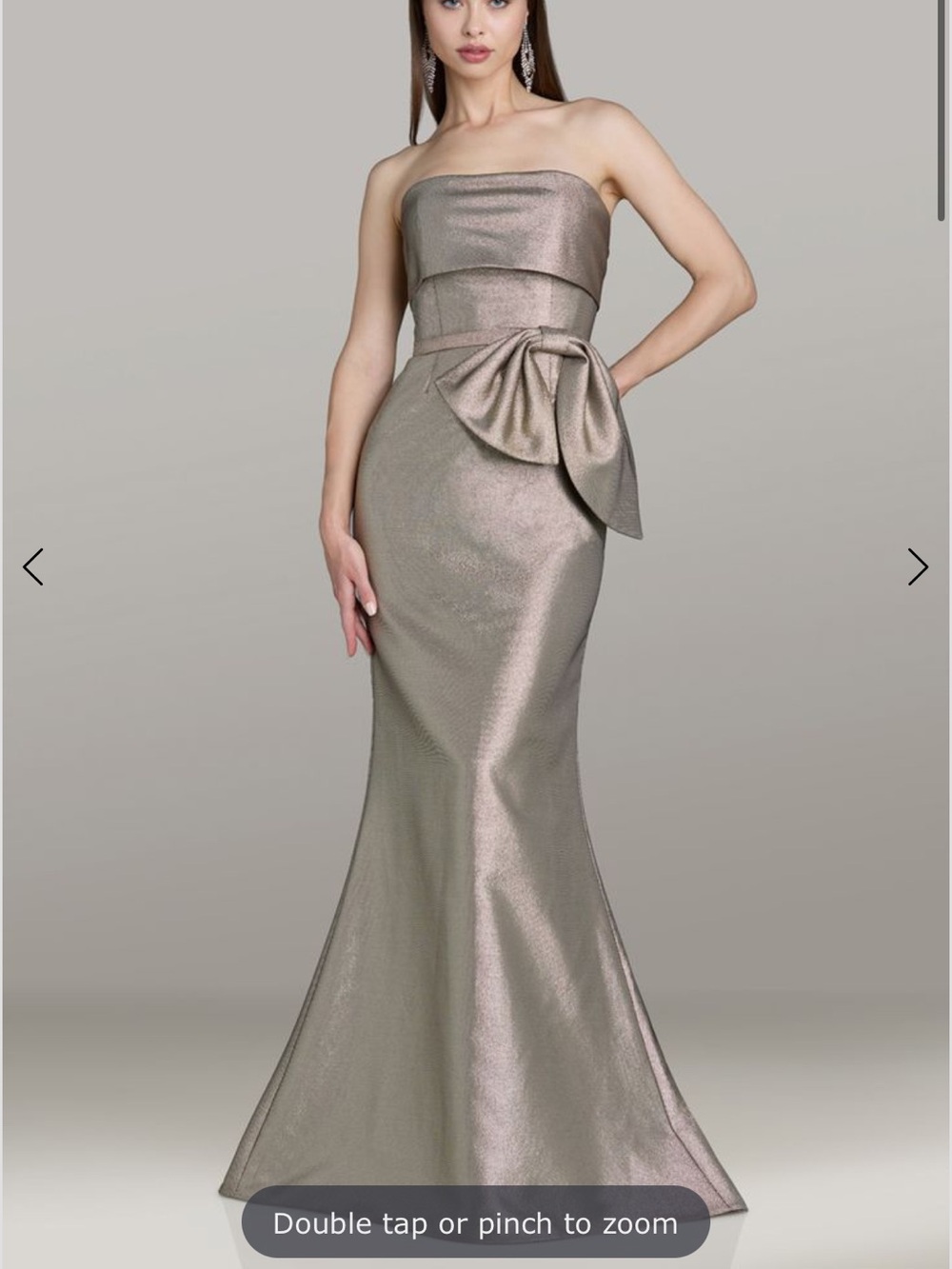 Gia Franco Metallic Evening Gown